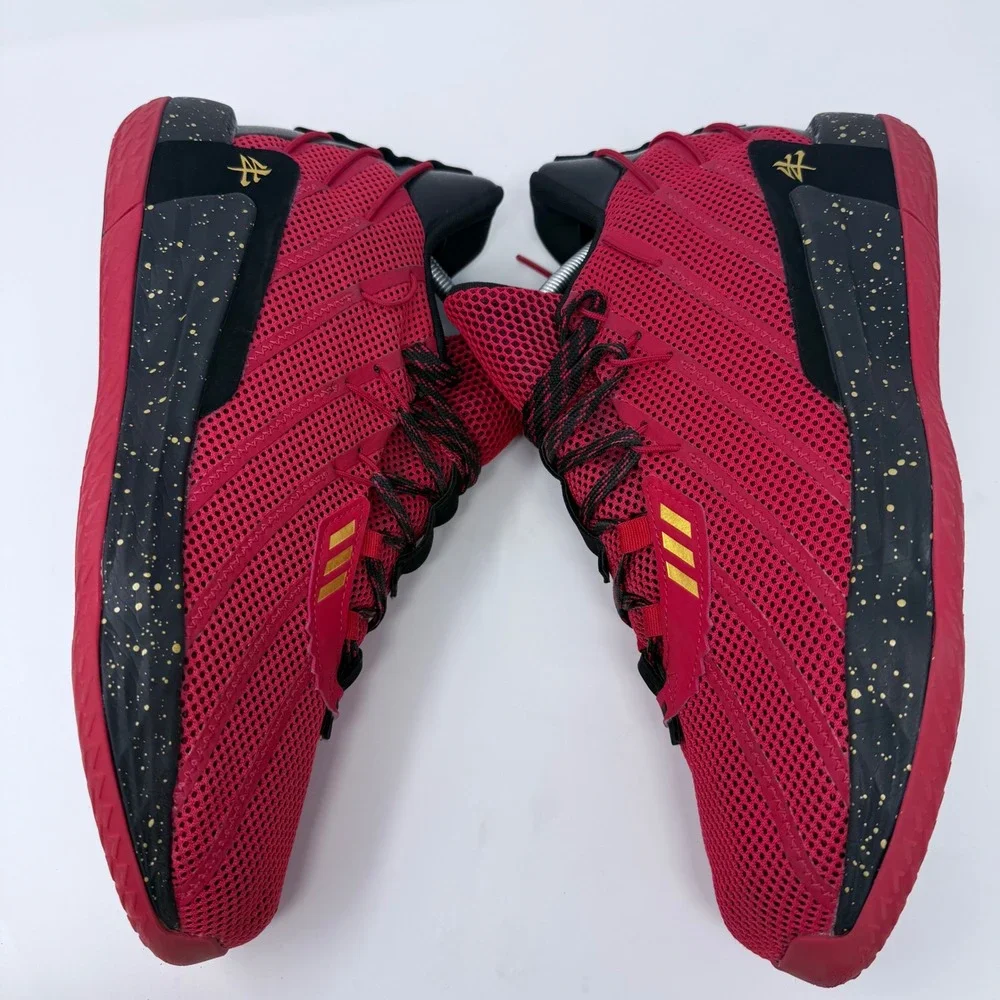 Adidas Dame 7 EXTPLY Shoes Basketball Red Gold Men Sz 12‎ Chinese NewYear